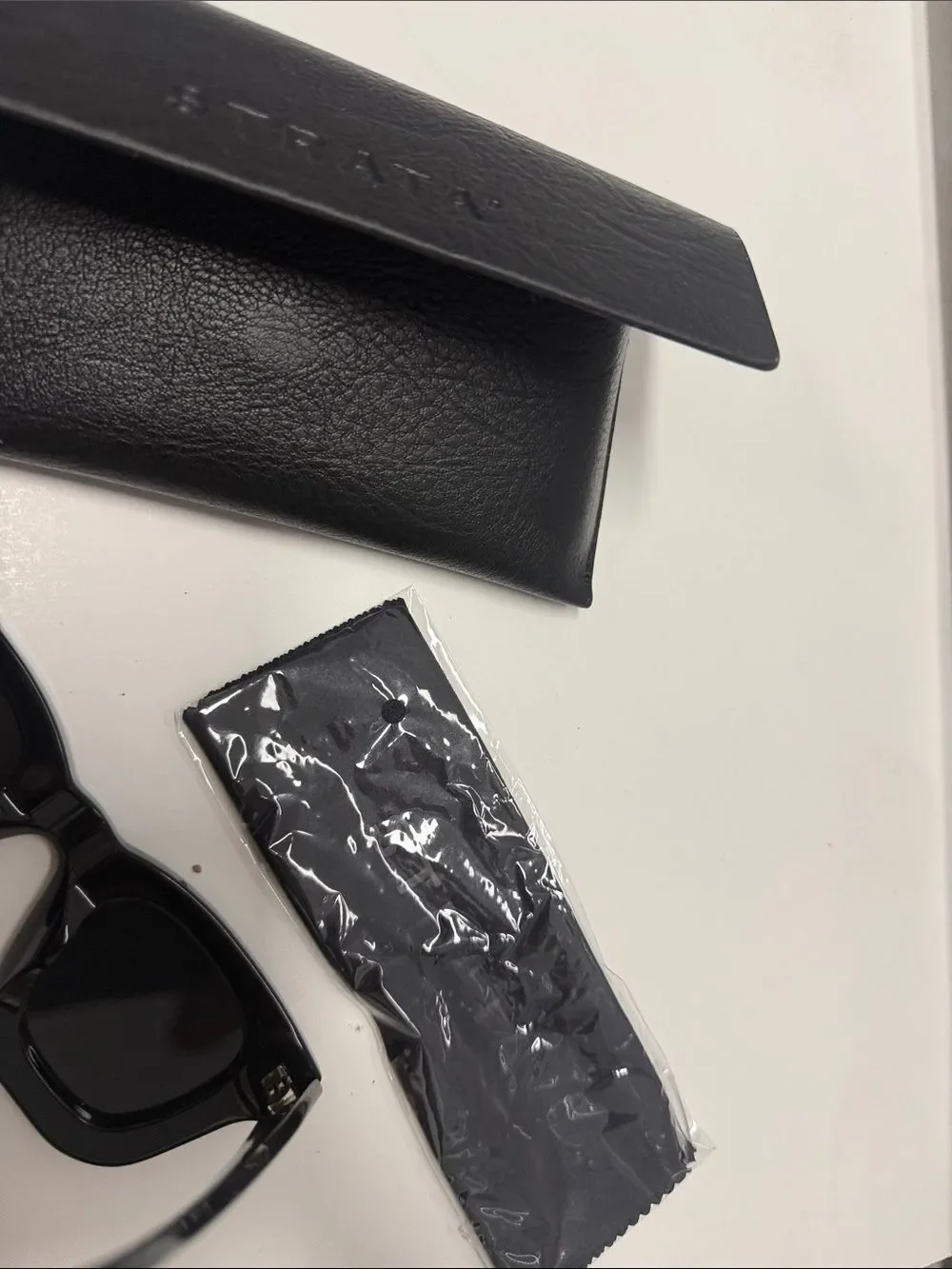 Black STRATA Sunglasses with Case and Cloth (Unopened) NWT - NEVER WORN Glasses